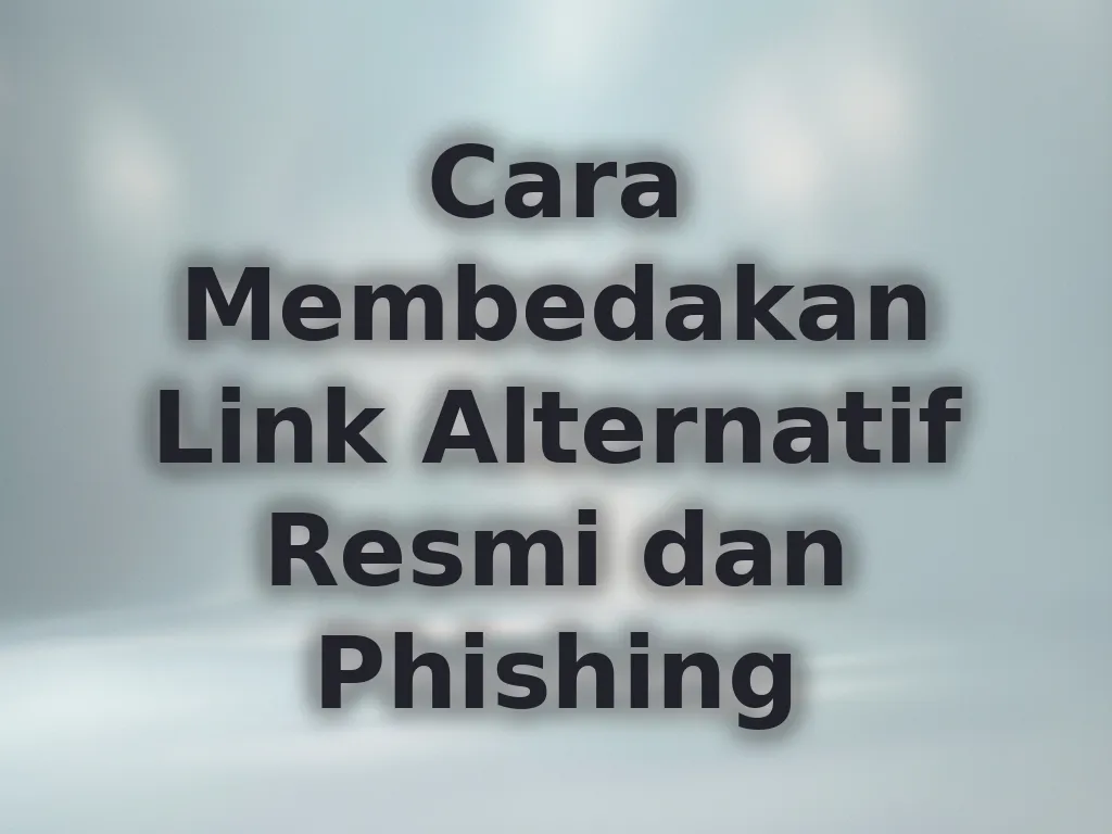 Cara Membedakan Link Alternatif Resmi dan Phishing